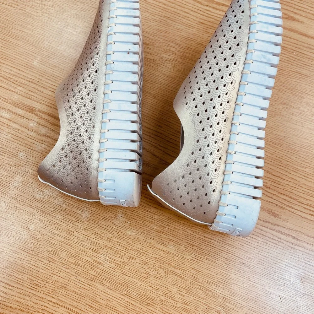 Ilse Jacobsen Gold Sneakers Breathable Slip-On platform bottom - Picture 4 of 6